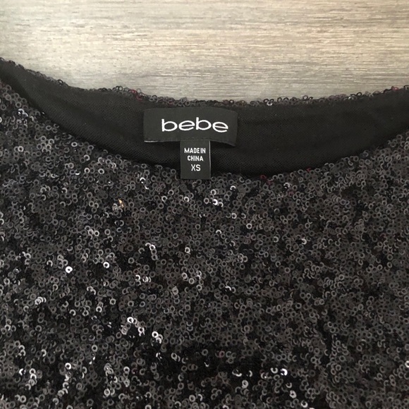 Bebe sequin peplum top - Picture 2 of 2